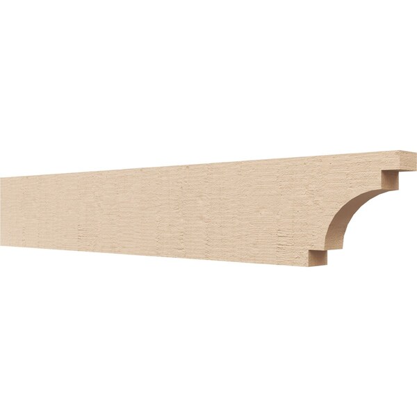 Ekena Millwork 2in. W x 6in. H x 36in. L Mediterranean Woodgrain TimberThane Rafter Tail, Primed Tan RFTUR02X06X36MEDRCPR - main